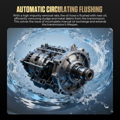 Fluid Flush Transmission Gearbox Cleaning Oil Exchange Machine +86PC ATF Adapter