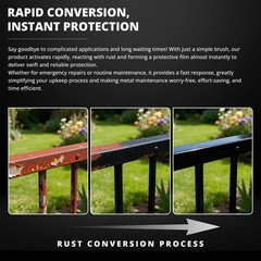 DWIL Rust Converter for Metal, 2 in 1 High-Flow 16 Fl Oz (Pack of 1), Black