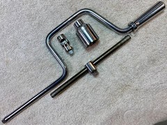 Vintage Bonney 3/8” Drive Speeder, Sliding T, Universal & Socket, ca 1930’s-50’s