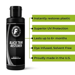 ExoForma Black Trim Restorer – Lasts 6+ Months, Dye Infused 8 Oz,
