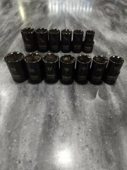 Genuine DeWalt 1/2″ Drive BLACK CHROME 13PC Socket Set 6 POINT Metric/SAE NEW