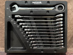 MATCO Tools S7GRRCM12 12pc Metric 72-Tooth Ratcheting Combo Wrench Set 8-19mm