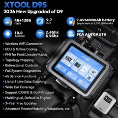 🏆2026 XTOOL D9S V2.0 Car Diagnostic Tool Key Programmer Offline ECU Programming