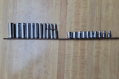 Craftsman USA 1/4 Dr 6 Pt 10 Pc Metric Sockets 4mm – 13mm + 11 Deep Sockets