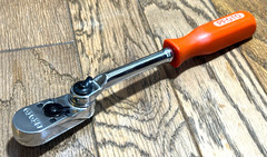 🇺🇸 PROTO Tools 3/8″ Indexing Ratchet Socket Wrench 10″ Long Multiposition RED