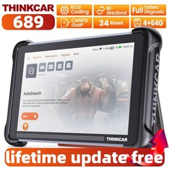 Thinkcar 689 Full Systems OE Free OBD2 Scanner Tool CANFD & DOIP Active Test