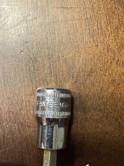 Snap On Tools USA 3/8” 6MM Metric Hex Bit Chrome Socket Driver FAM6E