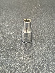 Vtg 5mm Craftsman G-Series Part 43501 – 1/4″ Drive 6-Point Socket USA Made