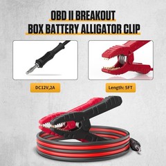 OBD2 Breakout Box – 16-Pin CAN Diagnostic Tool for OBDII Protocol & Power Detect