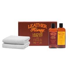 Complete Care Kit: Cleaner, Conditioner, 2 Cloths. Non-toxic Care Made In The