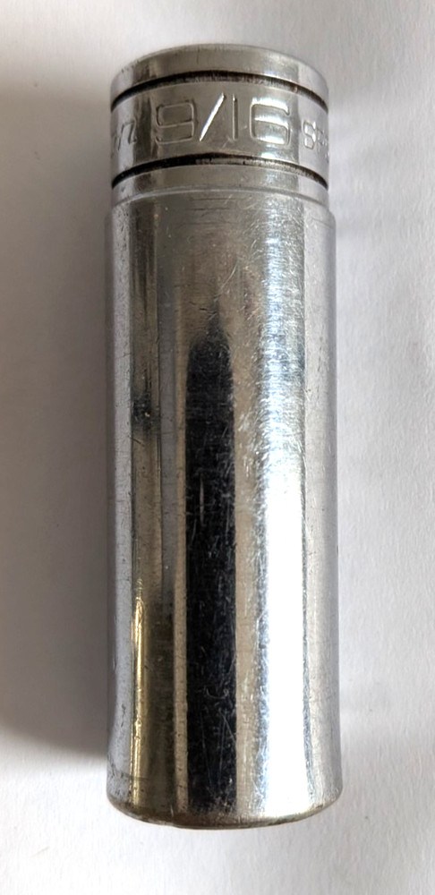 Snap-on Tools 3/8″ Drive 9/16″ SAE DEEP 6-Point Chrome Socket SFS181 USA WB6AG