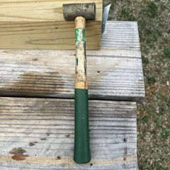 Vintage Hackett Brass 15.3 OZ Hammer USA TOOL