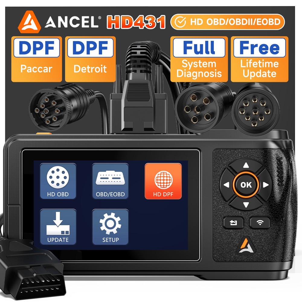 for Detroit DD13 DD15 DD16 PACCAR MX-13 Heavy Duty Truck Scanner Diagnostic DPF