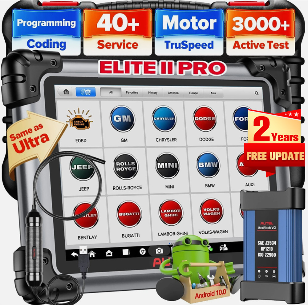 Autel MaxiSys Elite II PRO Diagnostic Scanner Programming Motor TruSpeed Repair