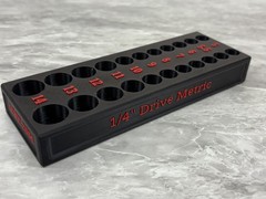 1/4″ Drive Socket Set Tray For ICON Deep and Shallow by S3D Printing MM or SAE