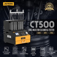 AUTOOL CT500 GDI Injector Tester Cleaner Ultrasonic Petrol Car Cleaning Machine