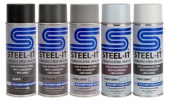STEEL-IT Stainless Steel Paint Coating Aerosol 14oz (Specify Color + Quantity)