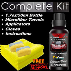 CERAMIC CAR COATING HIGH GLOSS TRICURE TECHNOLOGY PAINT PROTECTION- «1.7oz/50ml»