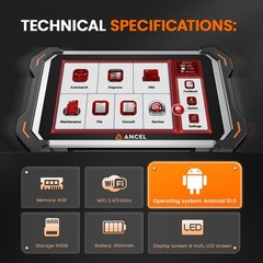 Full System Bluetooth Diagnostic Scanner Bidirectional Key Coding FCA AutoAuth