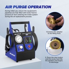 Car Brake Bleeder Bleeding Tool Brake Fluid Extractor Kit 0.5-2.5Bar Adjustable