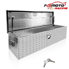 39″ X 13″ X 10″ Aluminum Pickup Truck Under Bed Tool Box Trailer Storage w/ Lock
