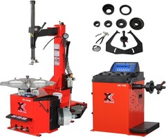 XK 806B Tire Changer XK-70D Wheel Balancer 110V Automotive Rim Service Machine