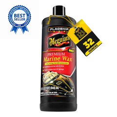 Meguiar’s M6332 Flagship Premium Marine Wax, Easy 32 Fl Oz (Pack of 1), 32