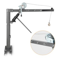 1000lbs Truck Crane Hoist Hitch Crane Jib Mount Pickup Steel for Lifting Goods