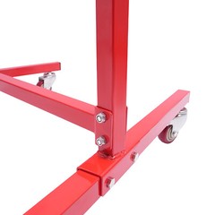 Adjustable Bumper Repair Stand 53-78 In Rotatable Mobile Auto Body Red