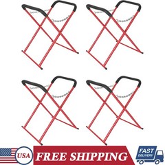 Set of 4 Portable Folding Workbench Adjustable Bumper Stand for Auto Body Repair
