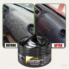 70g Plastic & Rubber Repair Paste Black Polish for Car Scratch Interior/Exterior