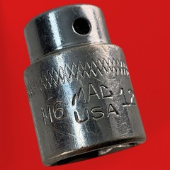 MAC Tools M6 12MM Shallow Chrome Socket 12mm 1/4″ Drive 6 Point USA M612MM