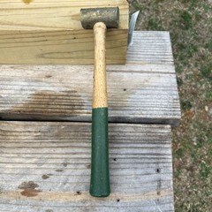 Vintage Hackett Brass 15.3 OZ Hammer USA TOOL