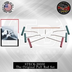 8pc Steck 20000 Original Pull Rod Set USA – Pick Pulls, Straight Edge, Drill Bit