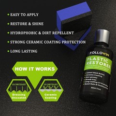 High-Performance Black Trim Plastic Restorer – Water & Dirt Resistant 60ml