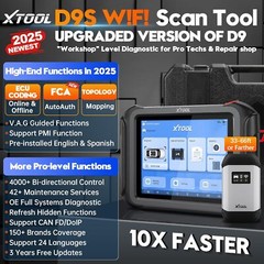 XTOOL USED D9S Full System Diagnostic Scanner E^CU Coding 42+ Services CAN FD