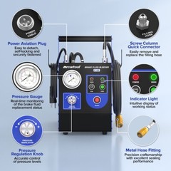 Electric Brake Bleeder Kit 110V Brake Fluid Exchanger Machine 0.7~2.5 Bar