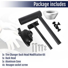 For Harbor Freight Manual Tire Changer Upgrade Attachment Duck Head Mount & Cone