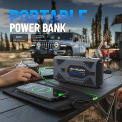 Fast USB Car Jump Starter Pack Booster Battery Charger Power Bank 6500A 12800mAh