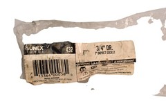 Sunex 432 1in SAE Impact Socket 3/4in Drive Single Item New China Black Tool