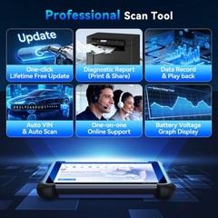 MUCAR 892BT PRO OBD2 Diagnostic All System Scanner J2534 Topology Map 35+Service