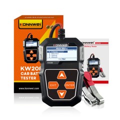 KONNWEI KW208 Car Battery Tester 12V 100-2000CCA Cranking Charging Circut Tester