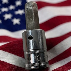 Snap-On Hex Bit Socket Driver FAM10B 3/8″ Drive 10 mm As Pictured Professional