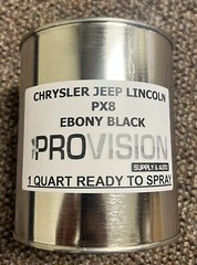CHRYSLER, JEEP, LINCOLN PX8 EBONY BLACK QUART READY-TO-SPRAY