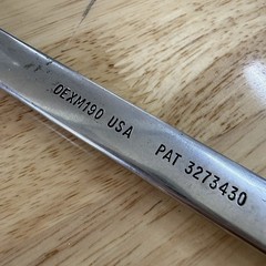 Snap-On OEXM190 Combination Wrench – 19mm – 12 Point Box End – USA Metric