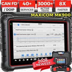 Autel Scanner MaxiCOM MK900 2026 MK900 2.0 Bidirectional Diagnostic as MK900BT