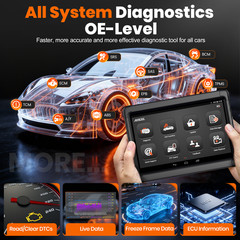 10″ Bi-directional Tablet Bluetooth OBD2 Scanner All System Car Diagnostic Tool