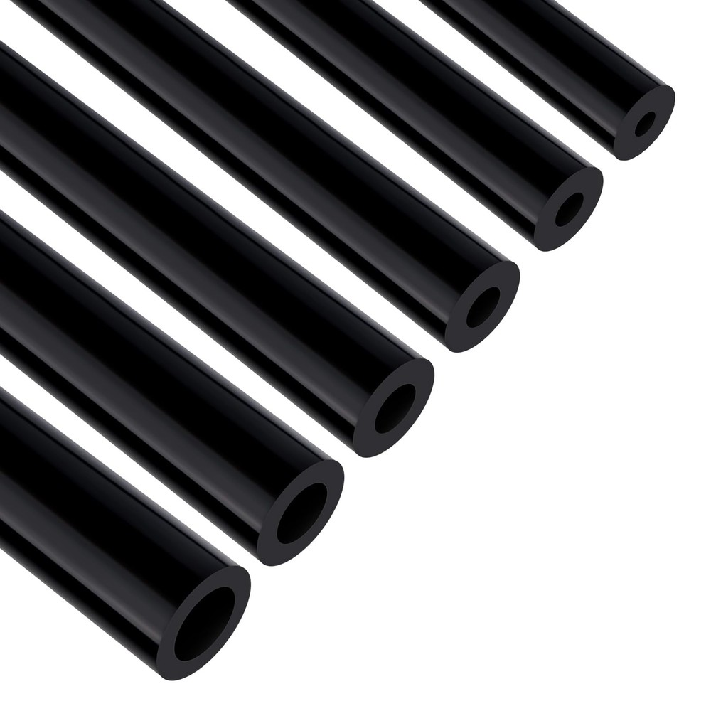 EVIL ENERGY 1/8 5/32 3/16 1/4 5/16 3/8 Silicone Vacuum Tubing Hose 5FT, Black