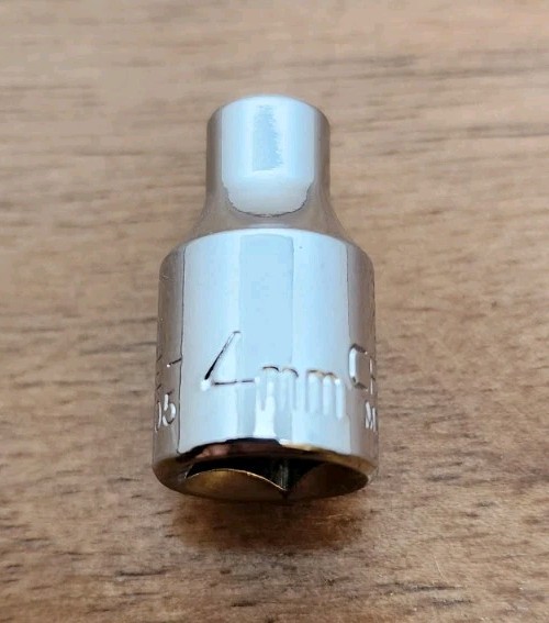 Craftsman USA 4mm Socket 6 Point 1/4″ Drive EE 43505