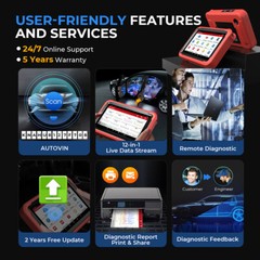 2025 LAUNCH X431 Pros V5.0 Pros V+ Elite OBD2 Diagnostic Car Scanner Key Coding